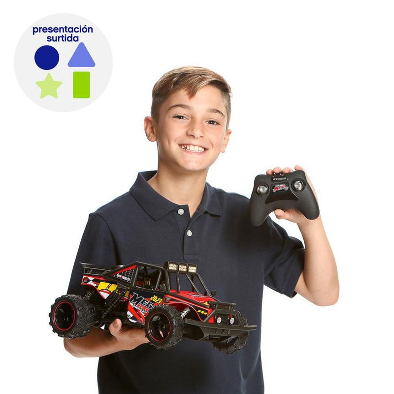 Carro A Control Remoto Grunedor Mega Rally 1:10 Colores Surtidos - New Bright