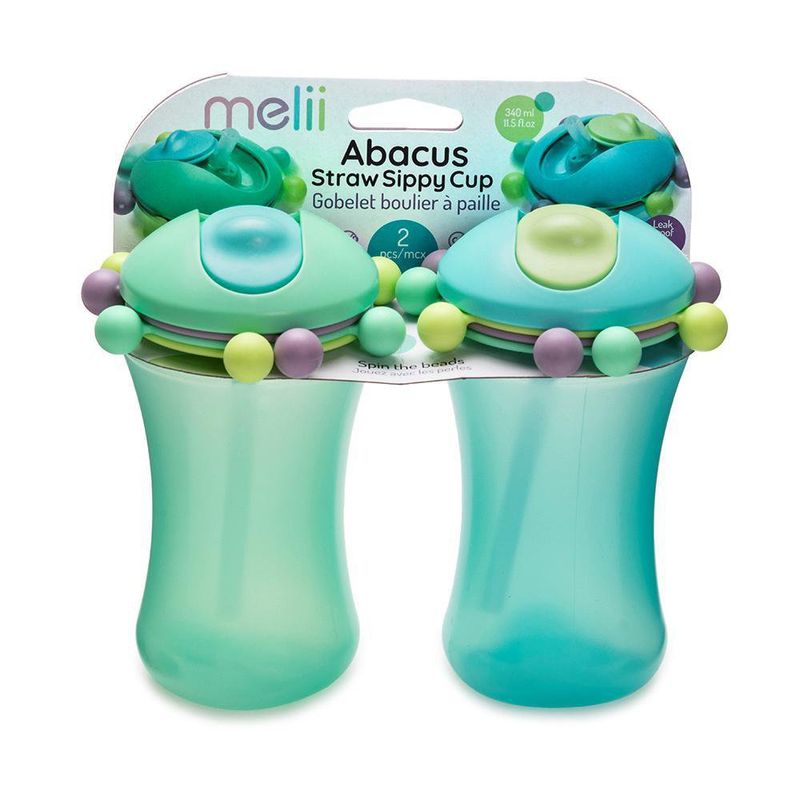 Set De Vasos Entrenadores Azul 340 Ml 2 Pzas - Melli Baby