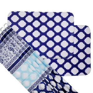 Set de Alfombras y Cortina para Baño Moly