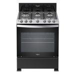 Estufa A Gas Negra Encendido Eléctrico 30 Plg - Whirlpool