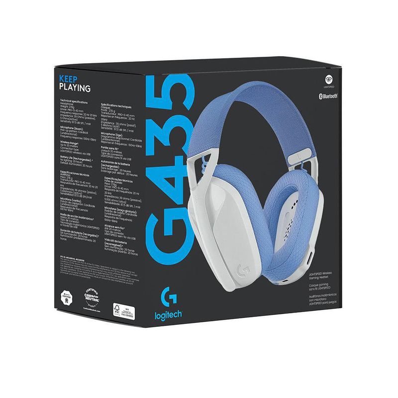 Audífonos Inalámbricos Con Micrófono Lila G435 - Logitech