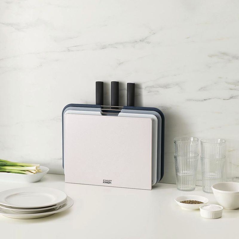 Set De 6 Pzs 3 Tablas Y 3 Cuchillos De Acero Inoxidable - Joseph Joseph