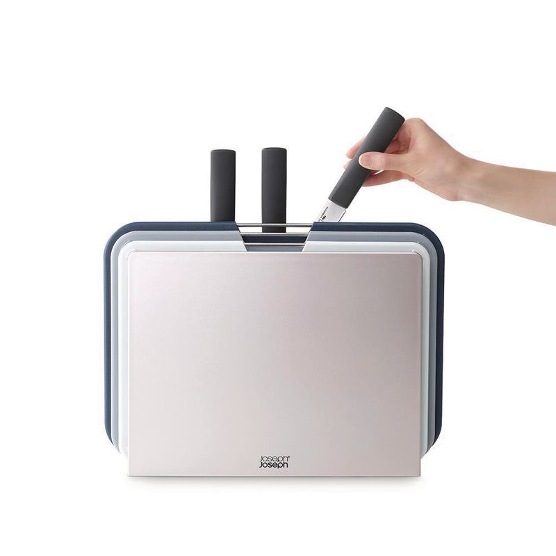 Set De 6 Pzs 3 Tablas Y 3 Cuchillos De Acero Inoxidable - Joseph Joseph