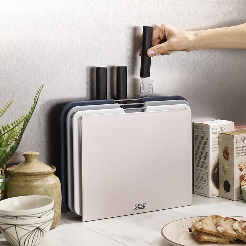 Set De 6 Pzs 3 Tablas Y 3 Cuchillos De Acero Inoxidable - Joseph Joseph