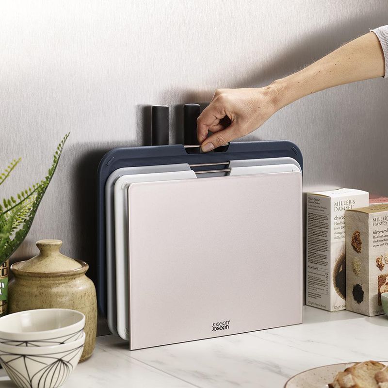 Set De 6 Pzs 3 Tablas Y 3 Cuchillos De Acero Inoxidable - Joseph Joseph