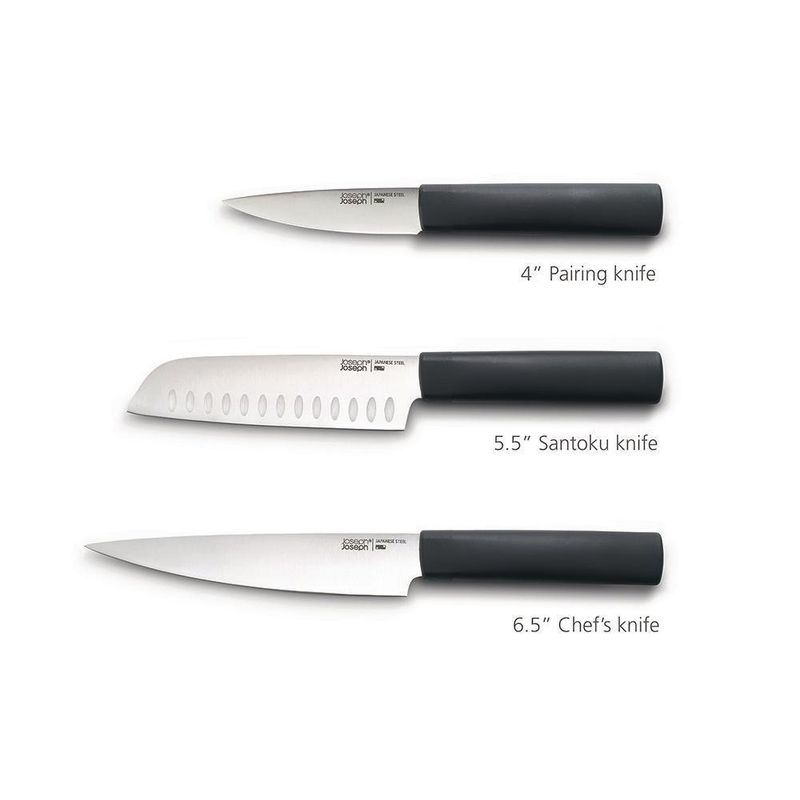 Set De 6 Pzs 3 Tablas Y 3 Cuchillos De Acero Inoxidable - Joseph Joseph