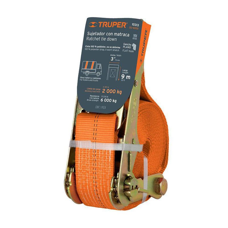 Sujetador Con Matraca De 5400 Kg - Truper