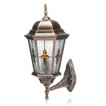 Farol De Pared Exterior Vitral 1 Luz - Z