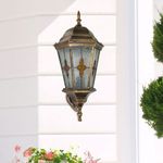 Farol De Pared Exterior Vitral 1 Luz - Z