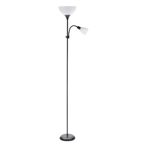 Lámpara de Pie 2 Luces Móvil 60 W