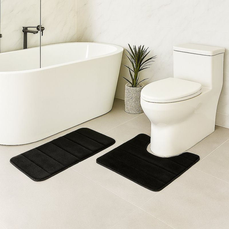 Set De Alfombras Memory Foam Colores Surtidos - Viva