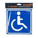 Rótulo De Exclusivo Para Personas Con Discapacidad 19 X 19 Cm - Truper