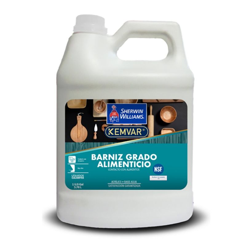 Barniz Grado Alimenticio Transparente 1 Gal - Sherwin Williams