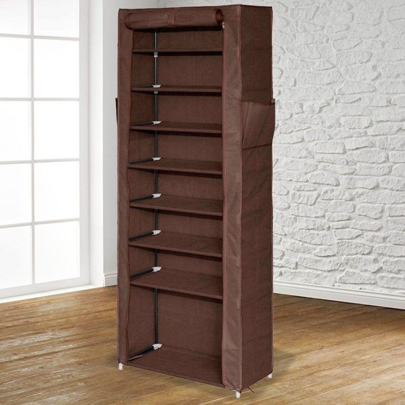 Zapatera Grande Café De 58X28X160 Cm - Viva