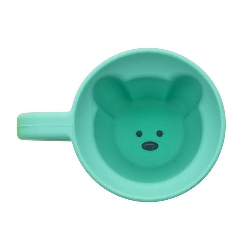 Taza De Silicona Azul Diseño Oso 200 Ml - Melli Baby