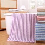 Toalla Super Absorbente de Baño Morada y Blanca - Viva