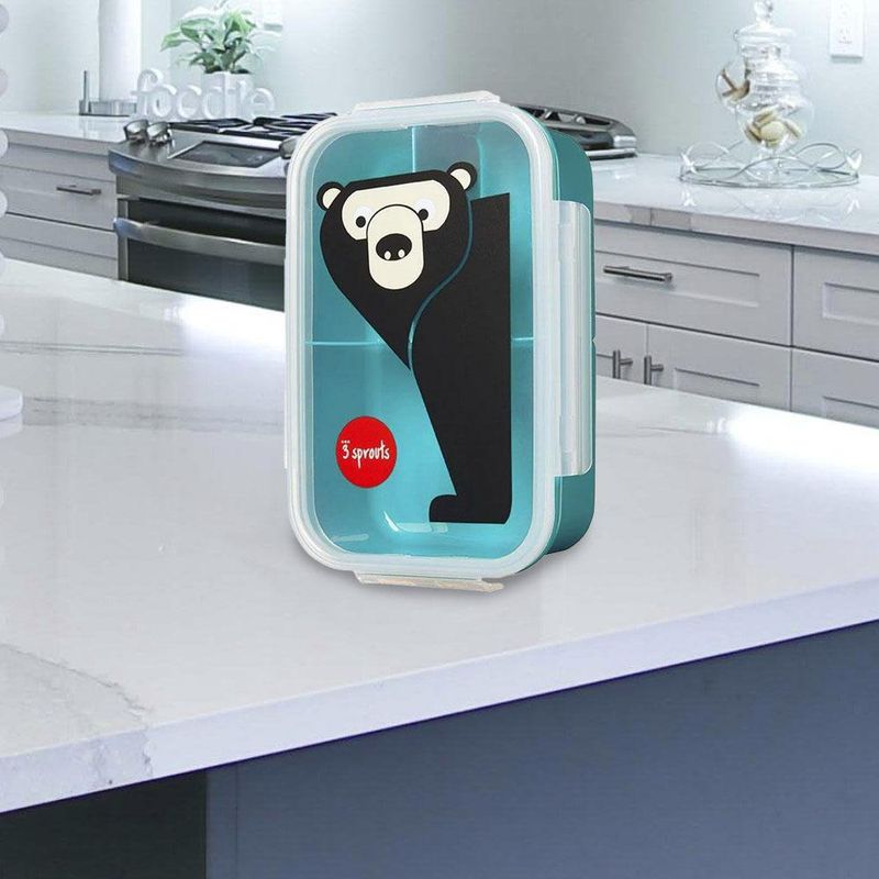 Contenedor 3 Divisiones Bento Box Oso - 3 Sprouts