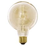 Bombilla Vintage Ámbar, Tipo Globo 40W - Volteck