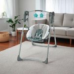 Columpio Plegable Para Bebé Slim Spaces Gris