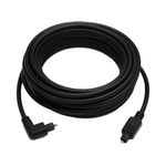 Cable Fibra Óptica Negro de 3.65 M