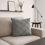 Cojín Relleno Decorativo Gris Oscuro