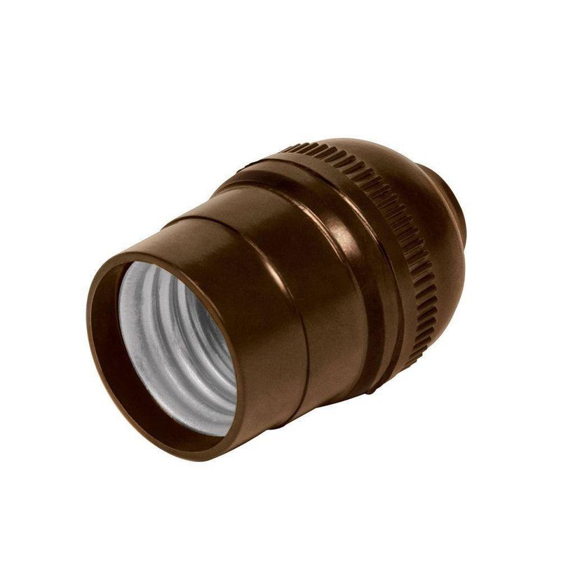 Socket E27 Baquelita Negro De Interior - Volteck
