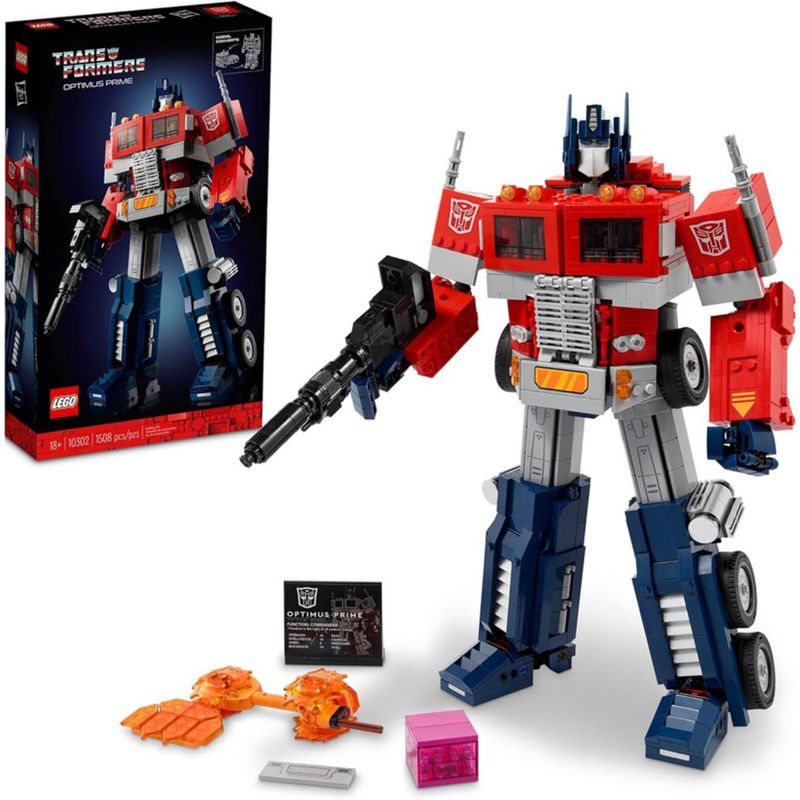 LEGO Icons Optimus Prime Transformers 2 en 1 de 1508 Piezas