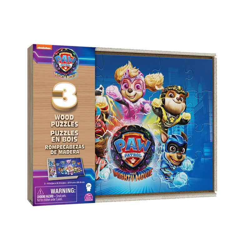 Set De 3 Rompecabezas De Madera Paw Patrol - Cardinal Kids