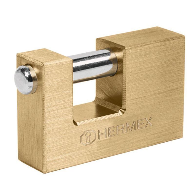 Candado Anti Palanca 65 Mm Latón - Hermex