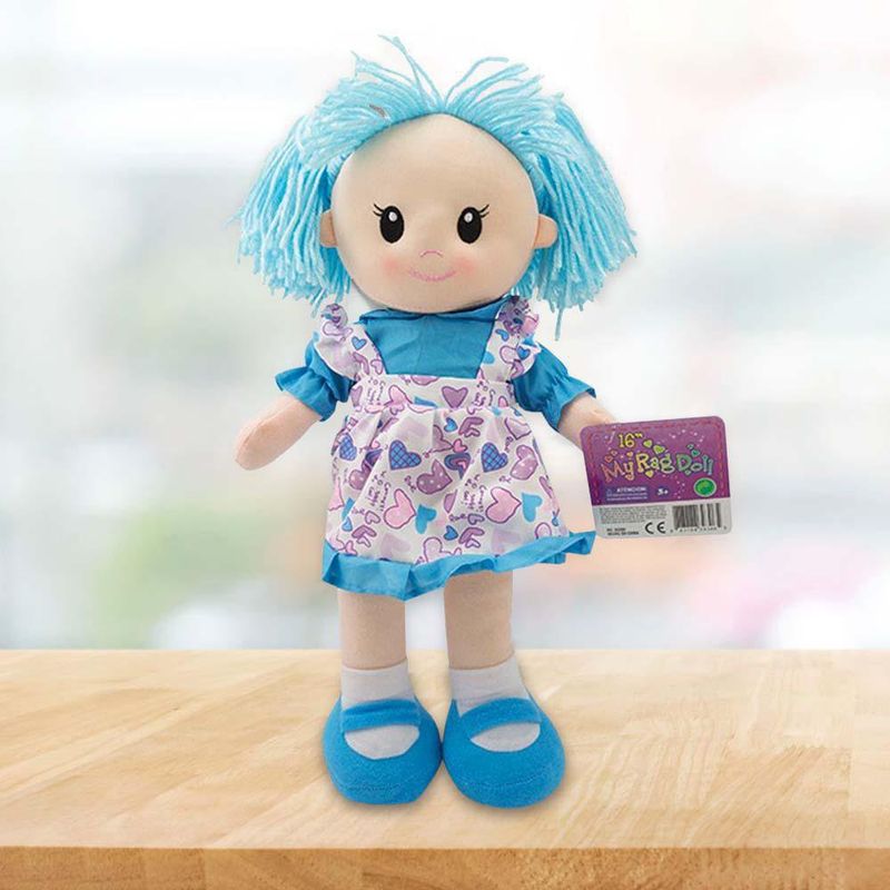 Muñeca de Trapo 40.6 Cm Azul
