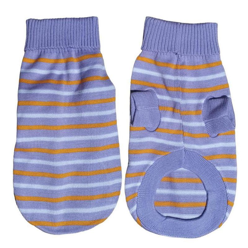 Suéter Rayado Para Perros Lila L - Doggiestuff