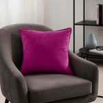 Cojín Relleno Decorativo Cuadrado Púrpura Vibrante 40 x 40 Cm