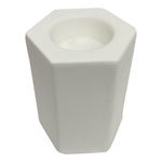 Candelero Blanco De 8.8X7.8X11 Cm - Santini
