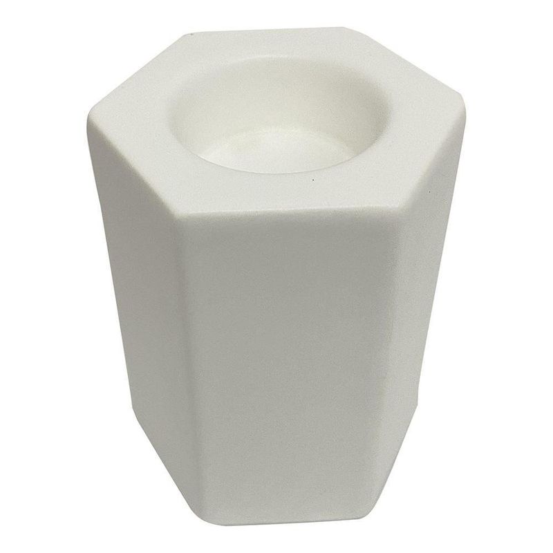 Candelero Blanco De 8.8X7.8X11 Cm - Santini