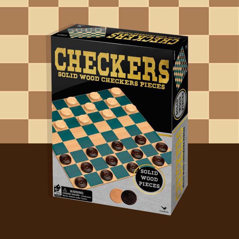 Damas De Madera 24 Pzas - Cardinal