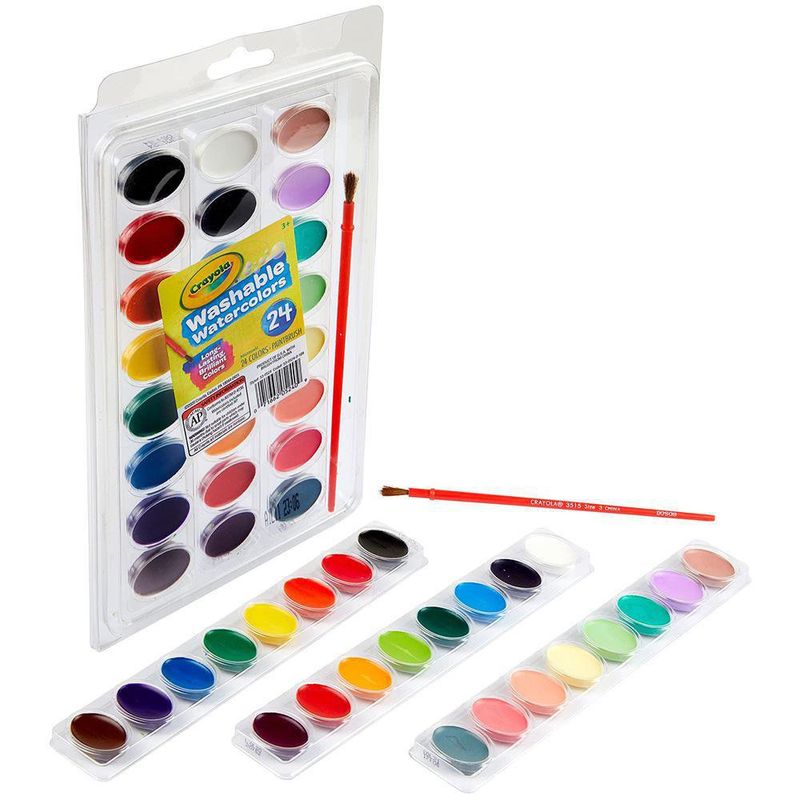 Acuarela Multicolores Con Pincel 25 Unidades - Crayola
