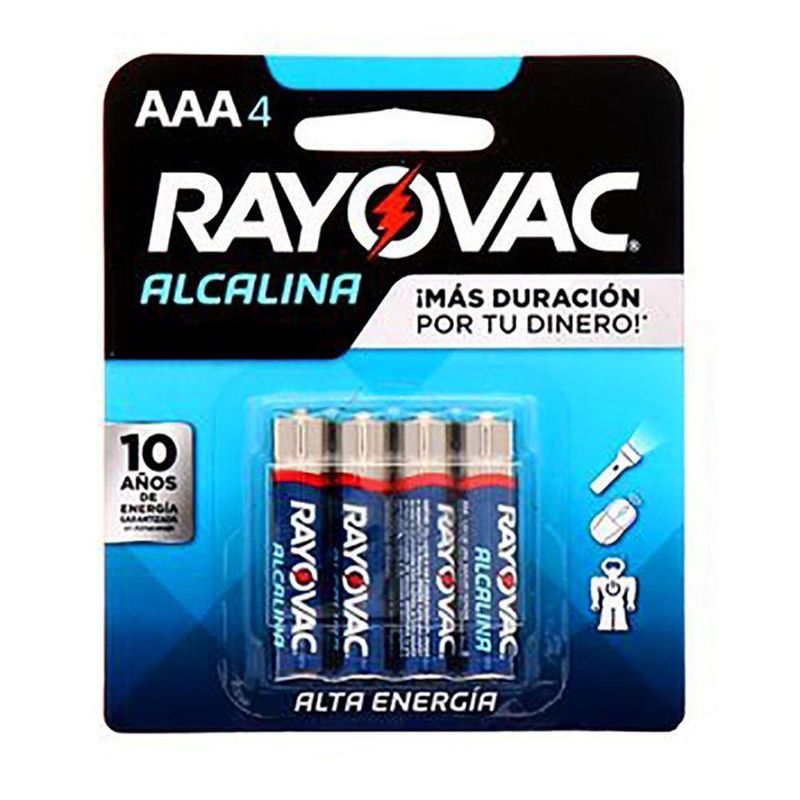 Batería Alcalina Alta Energía AAA 4 Unidades