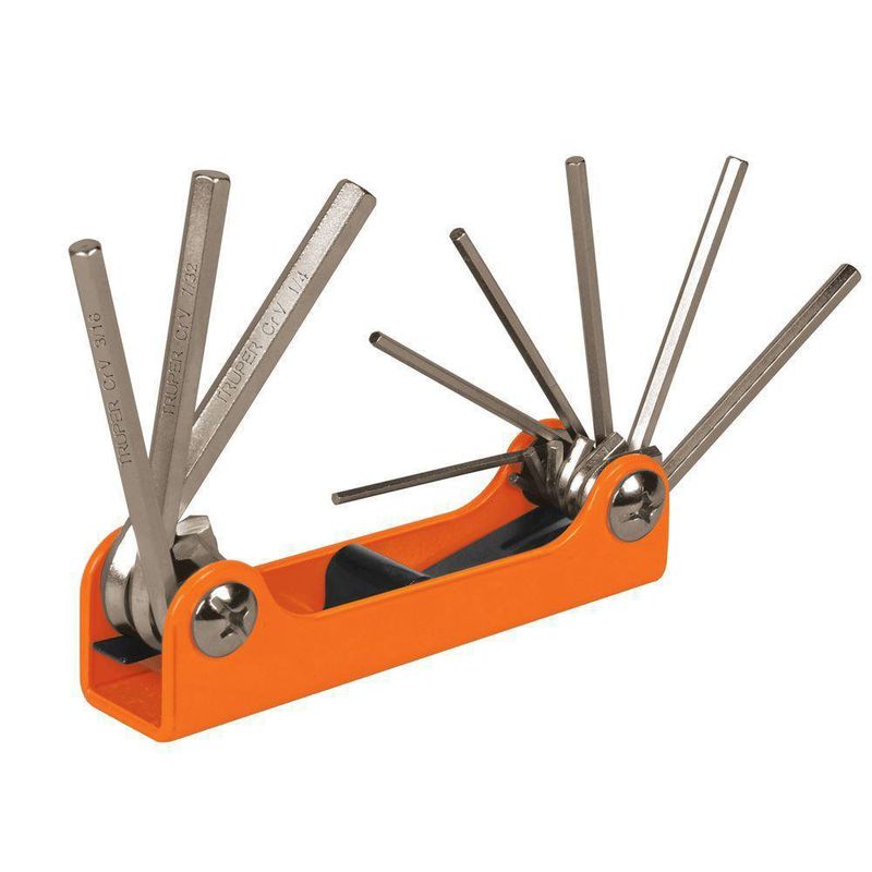 Llaves Milimétricas Hexagonal Tipo Navaja 9 Piezas - Truper