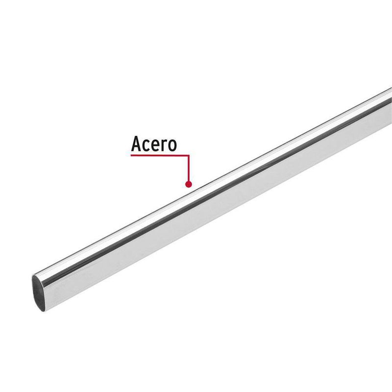 Tubo Para Closet Ovalado Cromo 2.4 M - Hermex