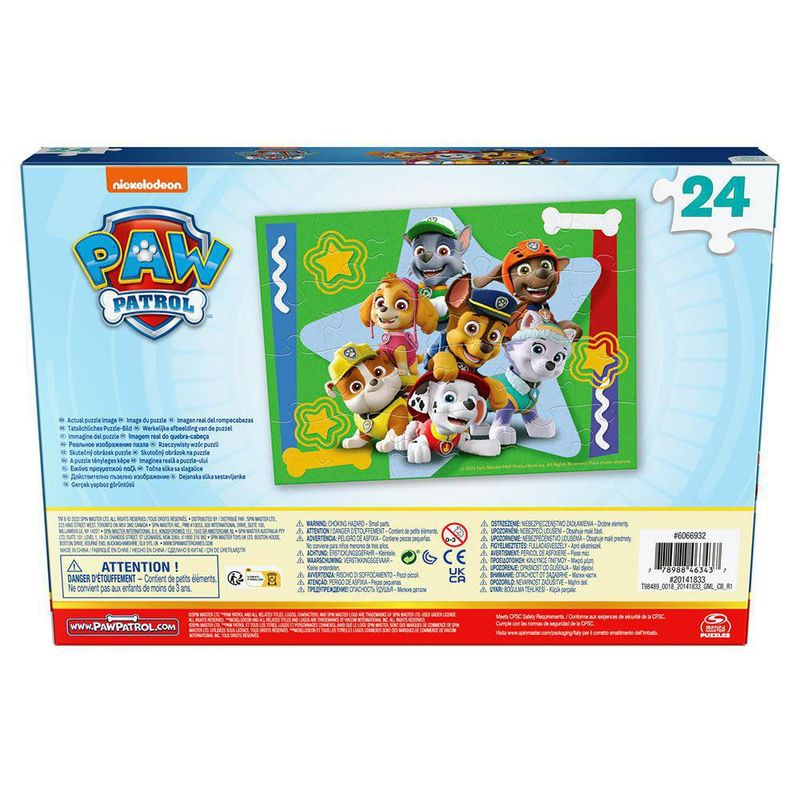 Rompecabezas Paw Patrol De Madera 24 Pzas - Cardinal Kids
