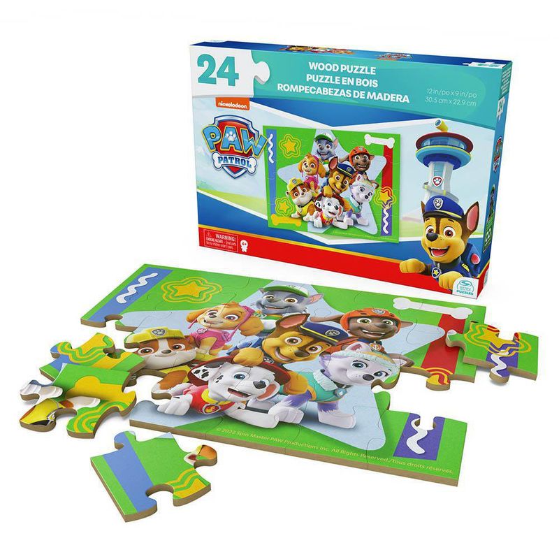 Rompecabezas Paw Patrol De Madera 24 Pzas - Cardinal Kids