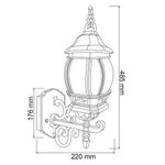 Farol de Pared Estilo Colonial para Exteriores
