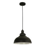 Lámpara Colgante Negra De 1 Luz Base E27 60 W - Z