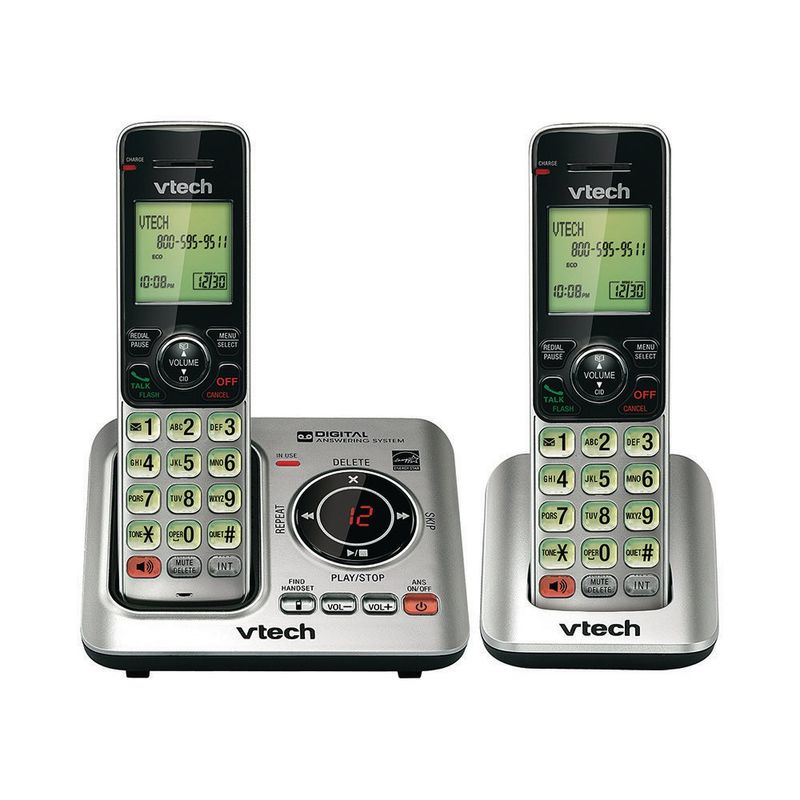 Dúo de Teléfonos Inalámbricos con Contestador Digital