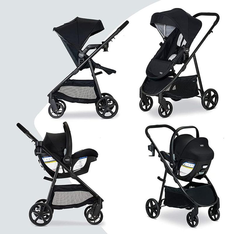 Combo De Carruaje Y Asiento De Auto Willow Brook Baby Negro - Britax