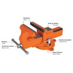 Prensa De Banco Naranja De 6 Plg - Truper