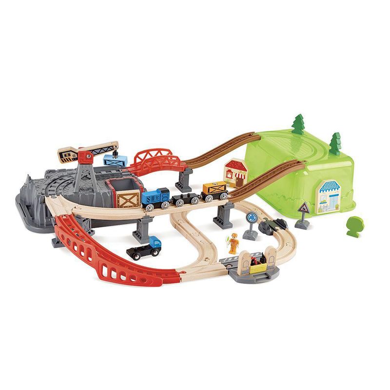 Juego De Trenes Armable 50 Pzas - Hape