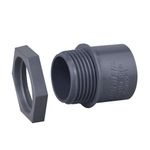 Conector Recto de PVC Eléctrico de 3/4 Plg