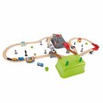Juego De Trenes Armable 50 Pzas - Hape