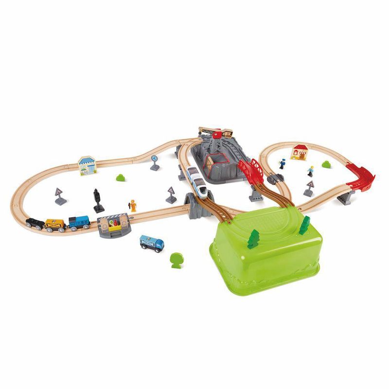 Juego De Trenes Armable 50 Pzas - Hape